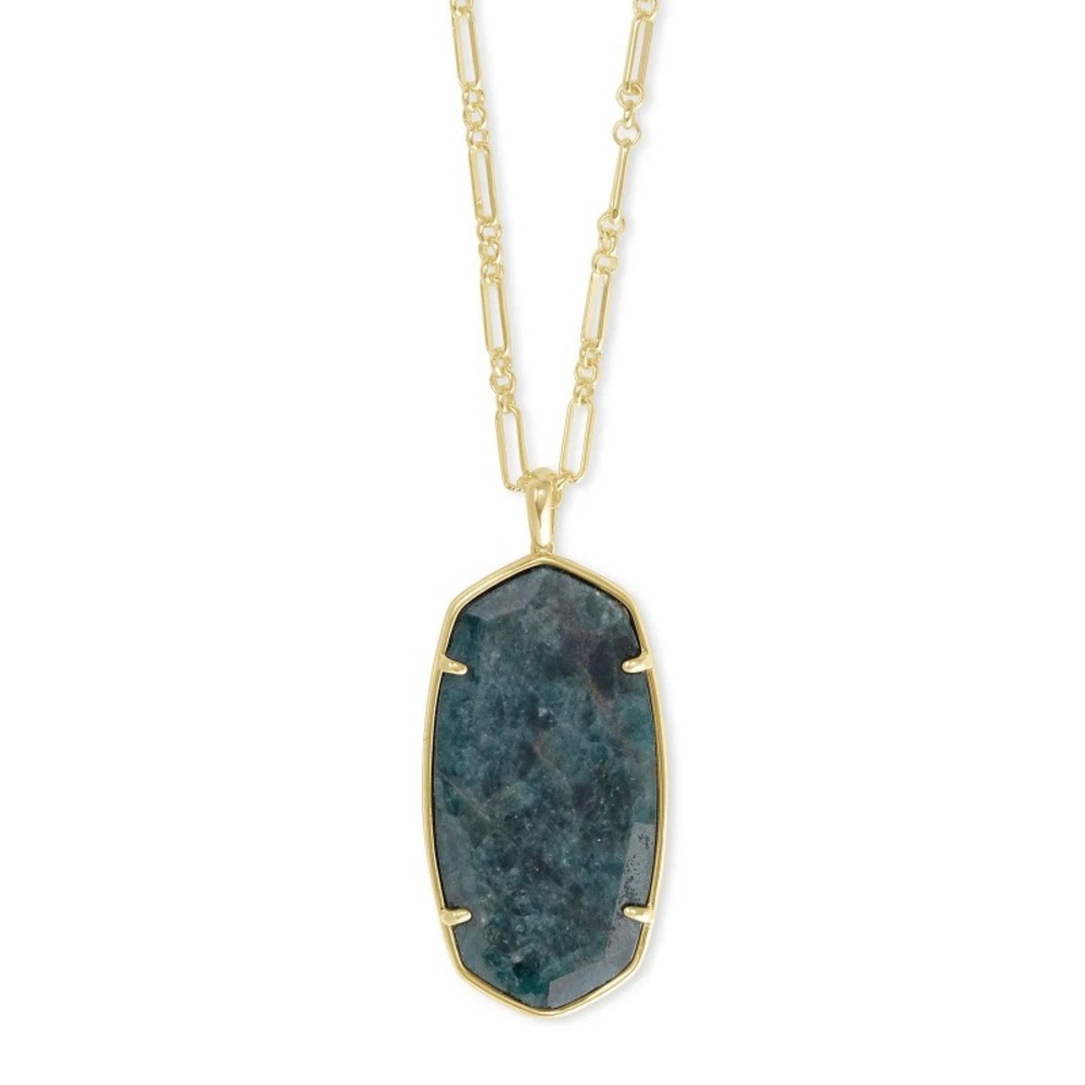 Kendra Scott Reid Faceted Green Apatite Necklace